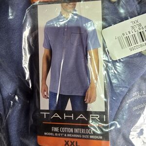 Mens Tahari golf shirts VARIOUS SIZES  2-M, 1Lg, 1-XL